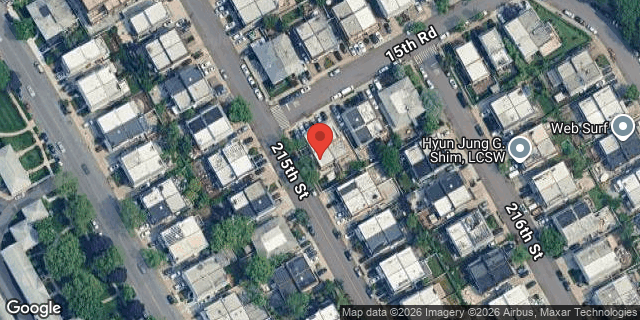 Aerial map of 215-04 15 ROAD, Queens