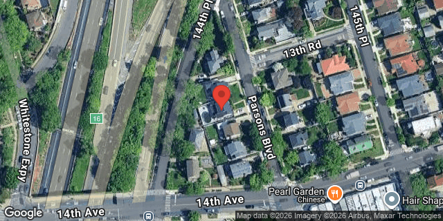 Aerial map of 13-48 PARSONS BOULEVARD, Queens