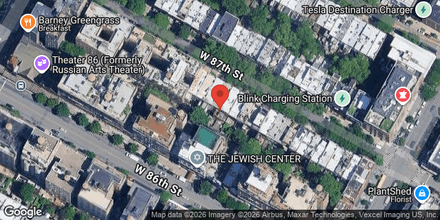 Aerial map of 136 WEST 87 STREET, Manhattan