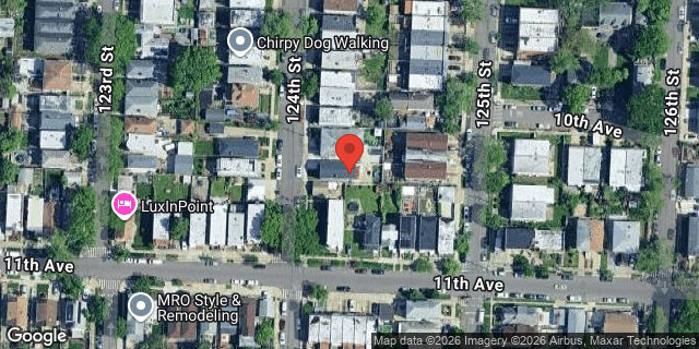 Aerial map of 10-07 124 STREET, Queens