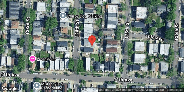 Aerial map of 9-29 124 STREET, Queens