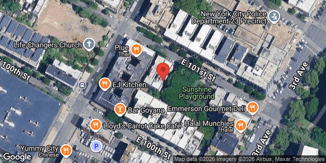 Aerial map of 180 EAST 101 STREET, Manhattan