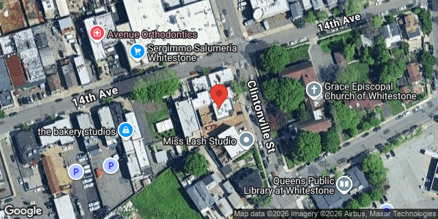 Aerial map of 14-08 CLINTONVILLE STREET, Queens