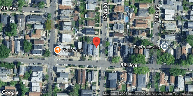 Aerial map of 122-19 9 AVENUE, Queens