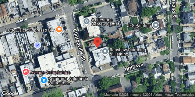 Aerial map of 12-55 CLINTONVILLE STREET, Queens