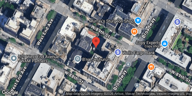 Aerial map of 262 WEST 89 STREET, Manhattan