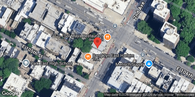 Aerial map of 2057 2 AVENUE, Manhattan
