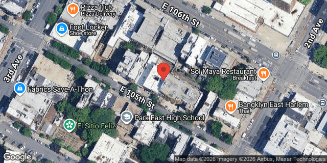 Aerial map of 231 EAST 105 STREET, Manhattan