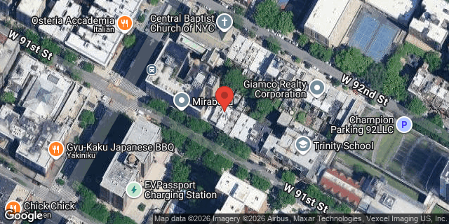 Aerial map of 161 WEST 91 STREET, Manhattan