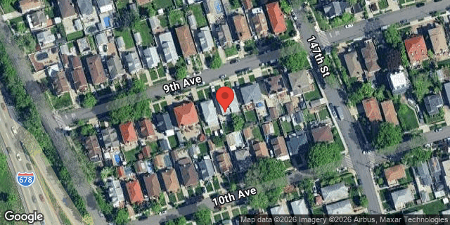 Aerial map of 145-76 9 AVENUE, Queens