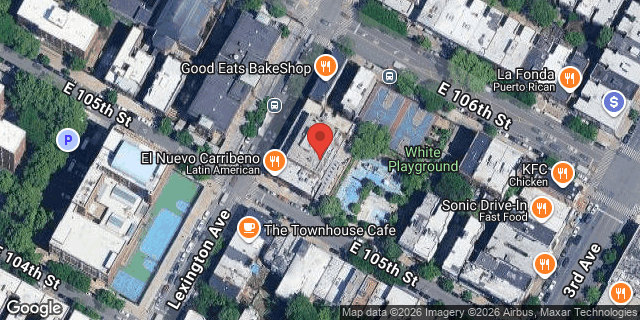 Aerial map of 1677 LEXINGTON AVENUE, Manhattan