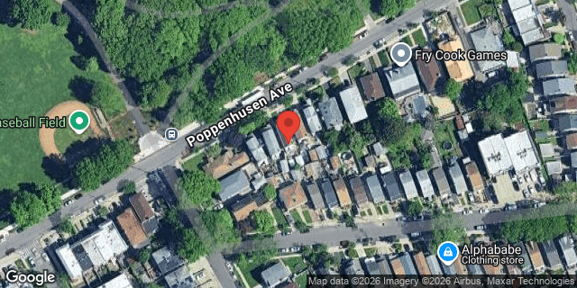 Aerial map of 119-18 POPPENHUSEN AVENUE, Queens