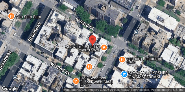 Aerial map of 676 AMSTERDAM AVENUE, Manhattan