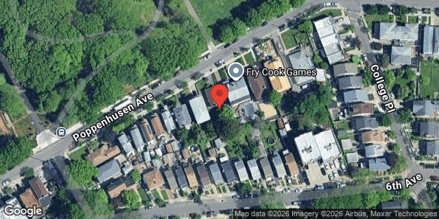 Aerial map of 119-34 POPPENHUSEN AVENUE, Queens