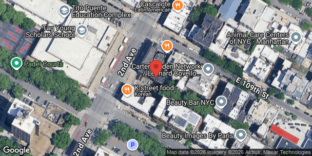 Aerial map of 2108 2 AVENUE, Manhattan
