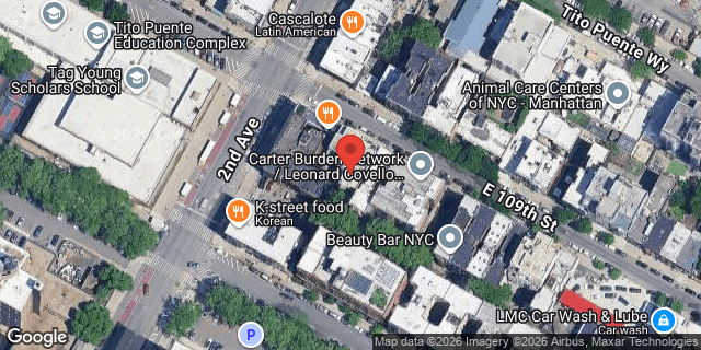 Aerial map of 308 EAST 109 STREET, Manhattan