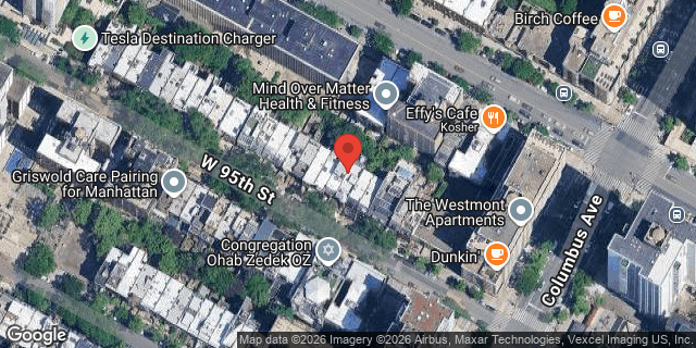 Aerial map of 125 WEST 95 STREET, Manhattan
