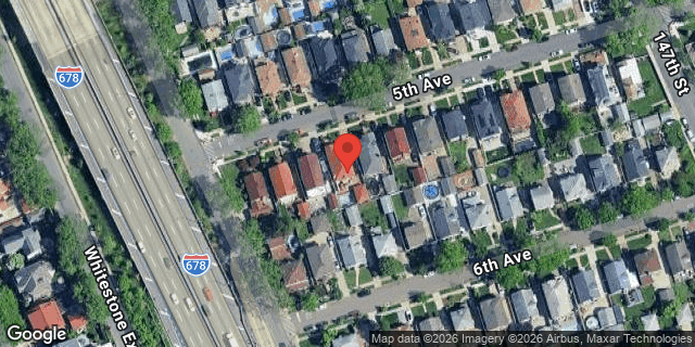 Aerial map of 145-40 5 AVENUE, Queens
