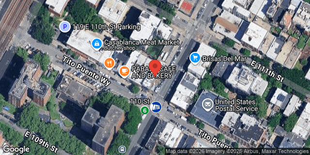 Aerial map of 141 EAST 110 STREET, Manhattan