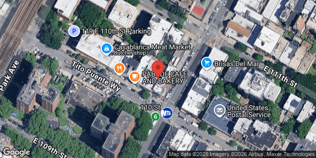 Aerial map of 139 EAST 110 STREET, Manhattan
