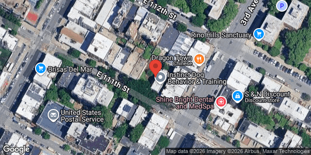 Aerial map of 181 EAST 111 STREET, Manhattan