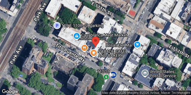 Aerial map of 133 EAST 110 STREET, Manhattan