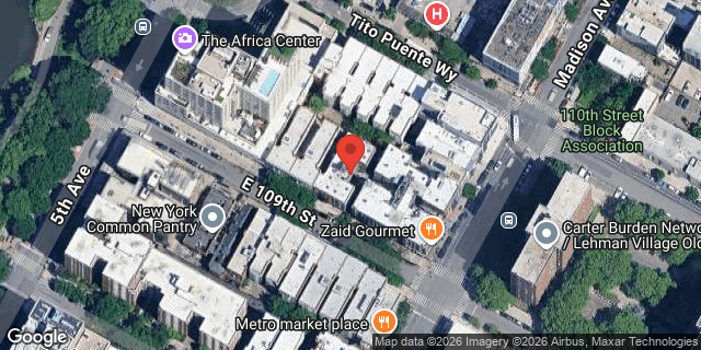 Aerial map of 1280 5 AVENUE, Manhattan