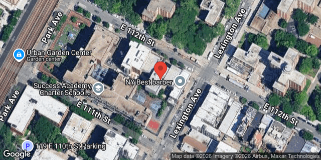 Aerial map of 138 EAST 112 STREET, Manhattan