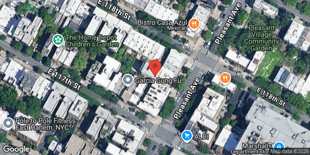 Aerial map of 329 PLEASANT AVENUE, Manhattan