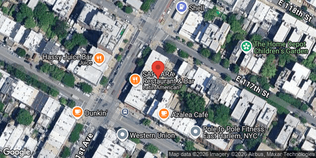 Aerial map of 2268 1 AVENUE, Manhattan
