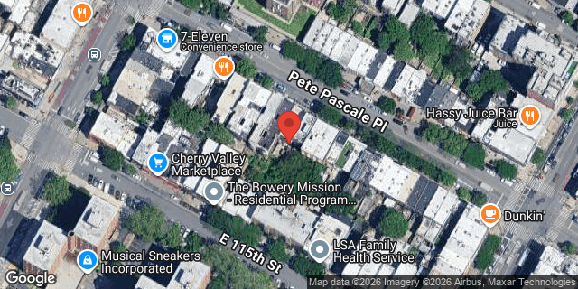 Aerial map of 322 EAST 116 STREET, Manhattan