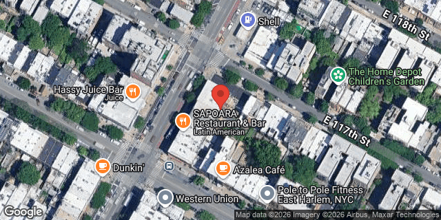Aerial map of 2270 1 AVENUE, Manhattan