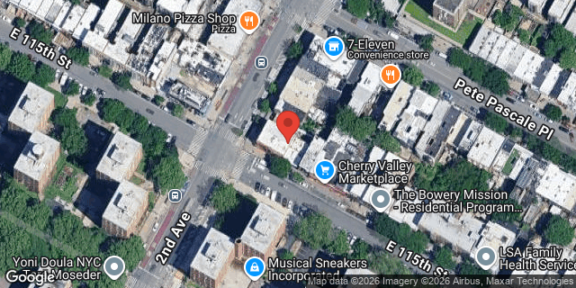 Aerial map of 2242 2 AVENUE, Manhattan