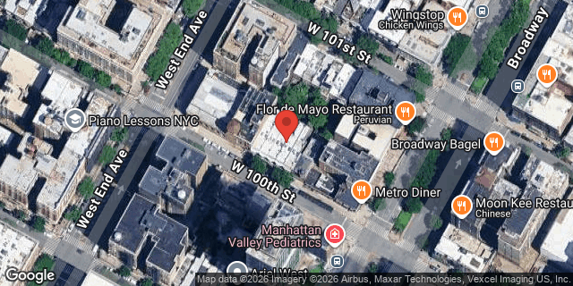 Aerial map of 239 WEST 100 STREET, Manhattan