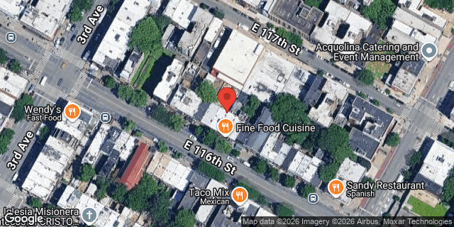 Aerial map of 225 EAST 116 STREET, Manhattan