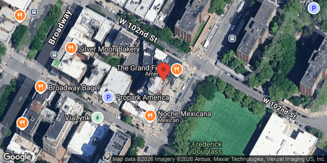 Aerial map of 852 AMSTERDAM AVENUE, Manhattan