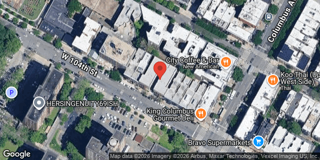 Aerial map of 111 WEST 104 STREET, Manhattan