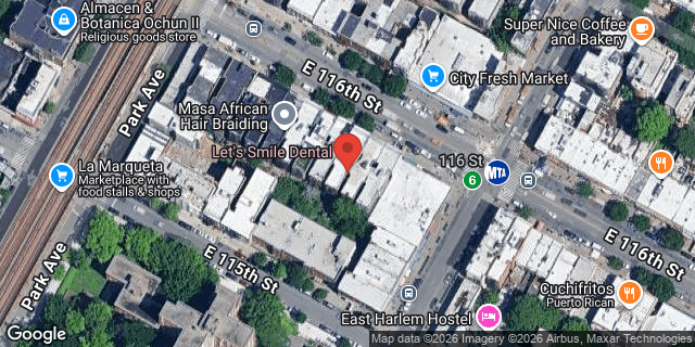 Aerial map of 120 EAST 116 STREET, Manhattan