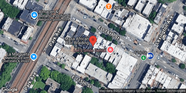 Aerial map of 112 EAST 116 STREET, Manhattan