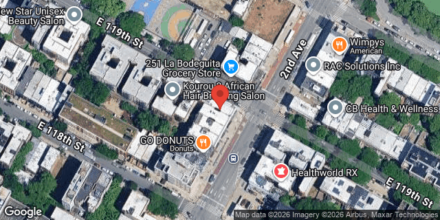 Aerial map of 2317 2 AVENUE, Manhattan