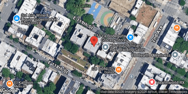 Aerial map of 234 EAST 119 STREET, Manhattan