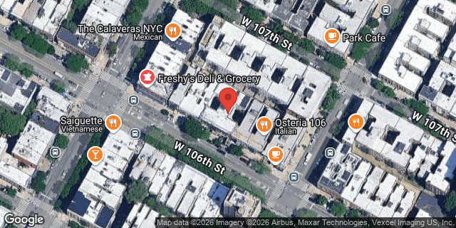 Aerial map of 61 WEST 106 STREET, Manhattan