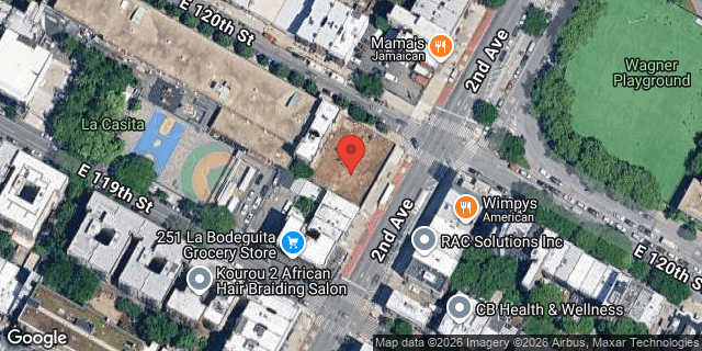 Aerial map of 2333 2 AVENUE, Manhattan