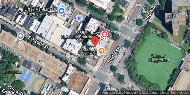 Aerial map of 2349 2 AVENUE, Manhattan