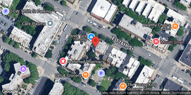 Aerial map of 4 EAST 116 STREET, Manhattan