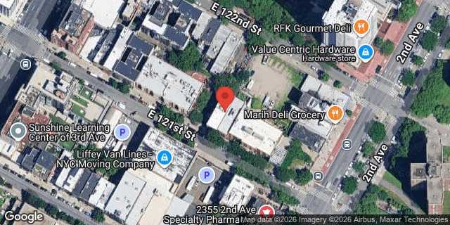 Aerial map of 235 EAST 121 STREET, Manhattan