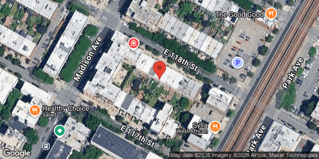 Aerial map of 58 EAST 118 STREET, Manhattan