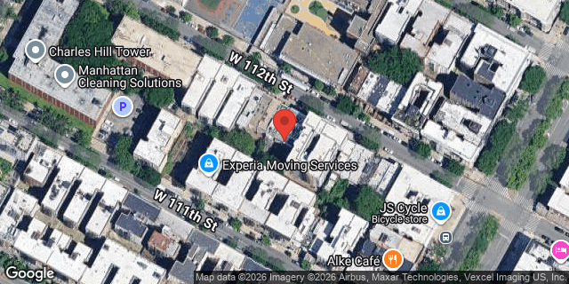 Aerial map of 228 WEST 112 STREET, Manhattan