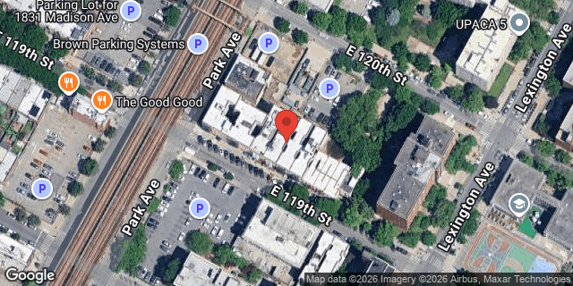 Aerial map of 113 EAST 119 STREET, Manhattan