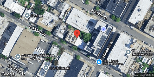 Aerial map of 751 EAST 133 STREET, Bronx
